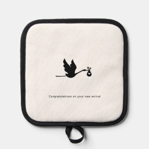 Manique Cadeau de félicitations, nouvelle arrivée, cigogne