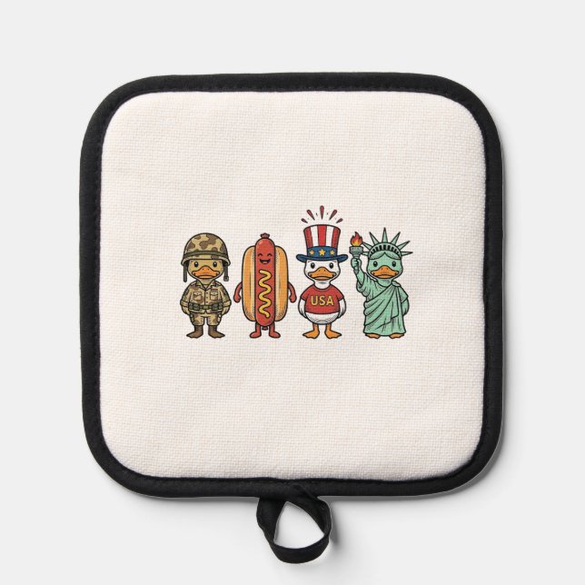 Manique Canard patriotique et chemise vectorielle vintage  (Recto)