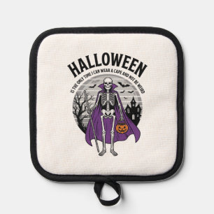 Manique Cape de Halloween squelette drôle citation design