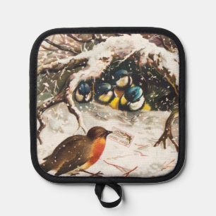 Manique Carte de Noël vintage de l'ère victorienne, Oiseau