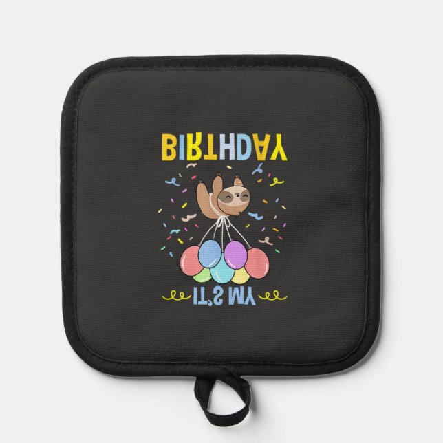 Manique C'est Mon Anniversaire T-Shirt de Paresseux (Recto)