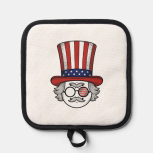 Manique Chapeau haut de forme à l'envers patriotique dessi