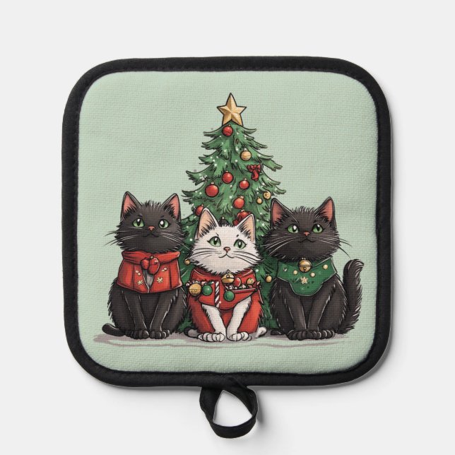 Manique Chats de Noël mignons (Recto)
