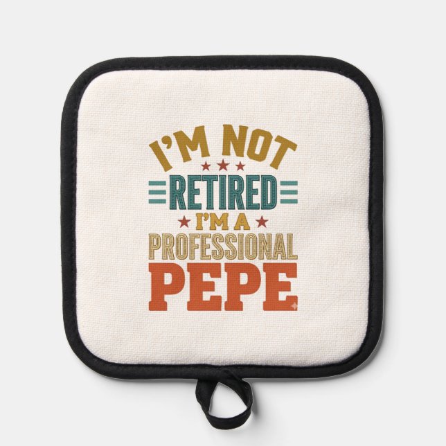 Manique Chemise de retraite professionnelle Pepe typograph (Recto)