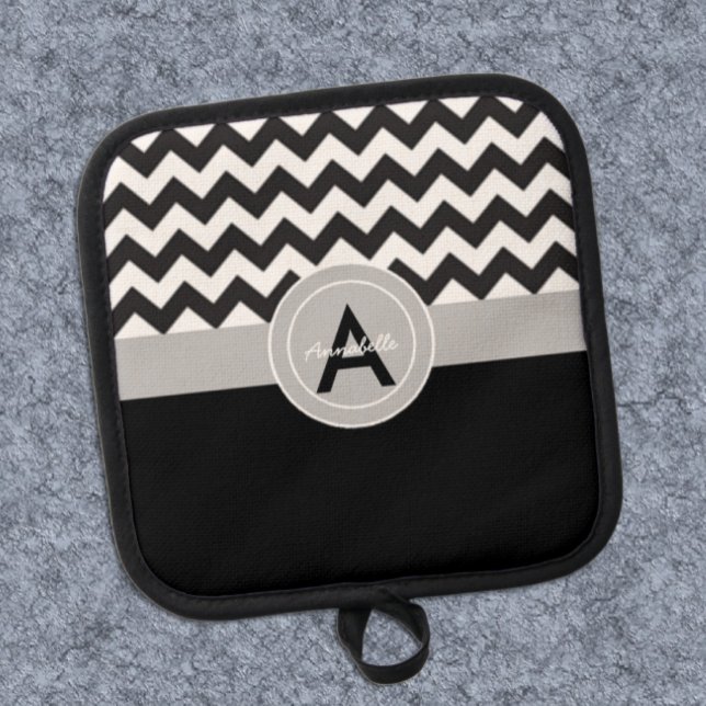 Manique Chevron Gris Noir (Créateur téléchargé)