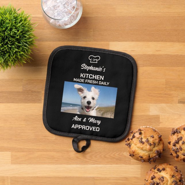 Manique Chien Funny Cuisine Fabriquée fraîche Quotidienne  (De haut en bas)