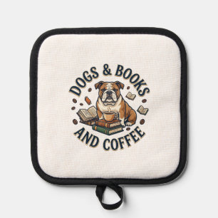 Manique Chiens Livres Café Bulldog Pile Tasse_1