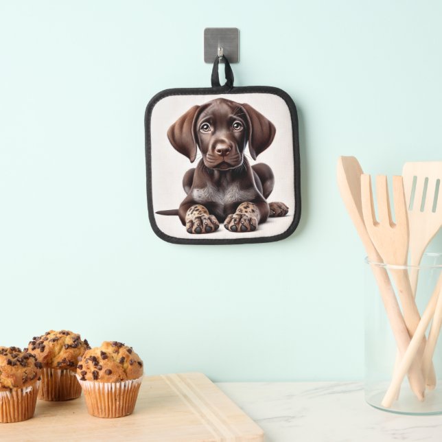 Manique Chiot à aire courte allemand (In situ (suspendu))