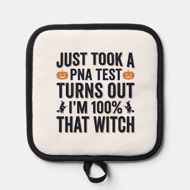 Manique Citation drôle de sorcière pour test de Halloween  (Recto)