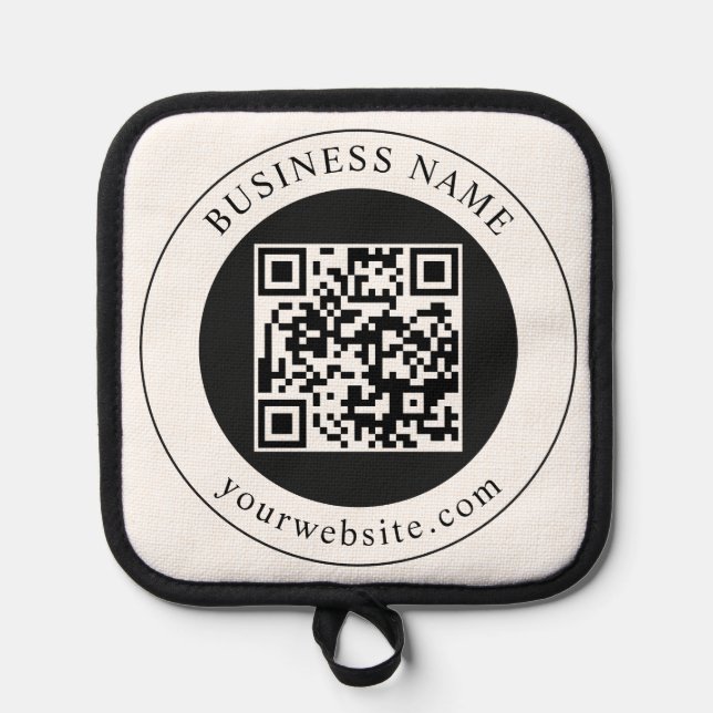 Manique Code QR avec nom d'entreprise modifiable (Recto)