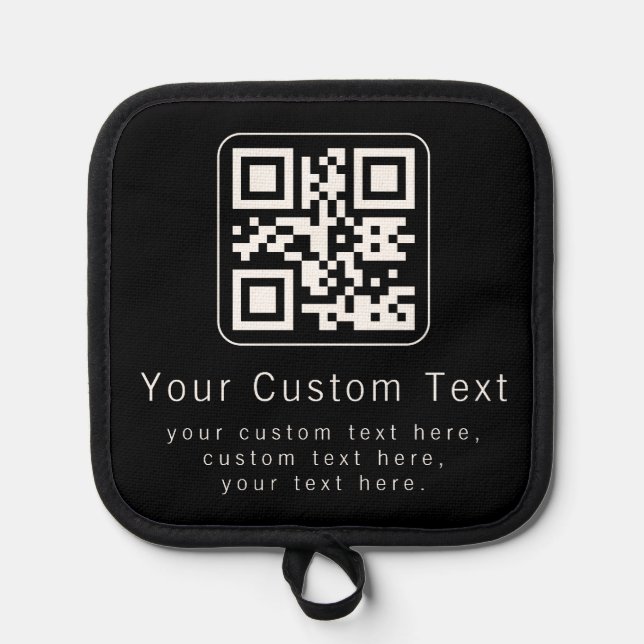 Manique Code QR personnalisable & modèle de texte modifiab (Recto)
