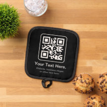 Code QR scannable moderne | Noir Blanc & Gris