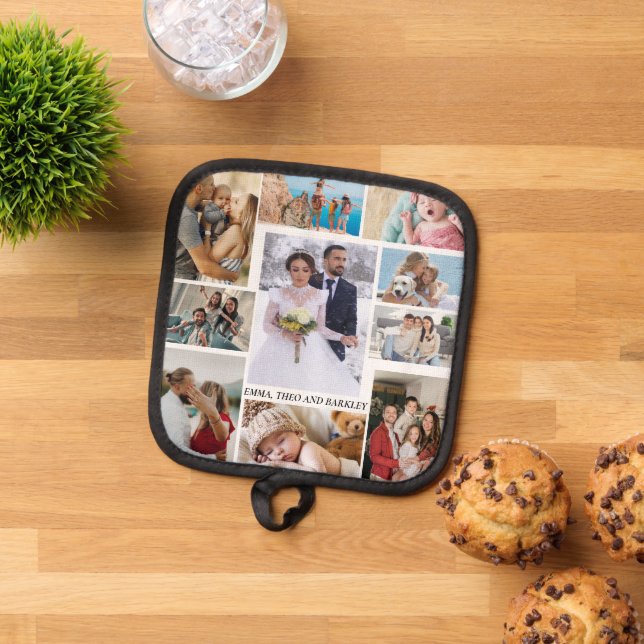 Manique Collage photo simple et chic | Mariage et famille (De haut en bas)