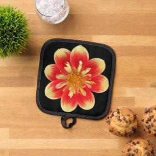 Manique Collarette orange et jaune Dahlia Floral