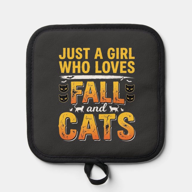 Manique Conception de chats d'automne Halloween Fille_1 (Recto)