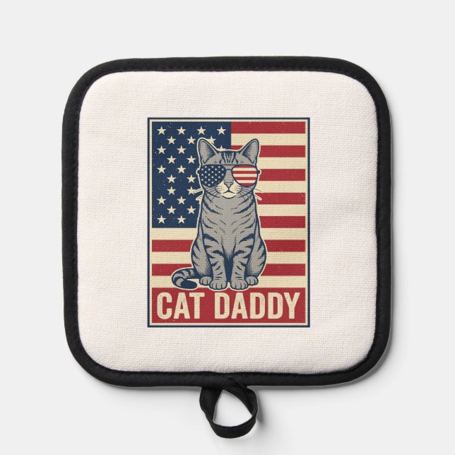 Manique Conception de vecteur de chat patriotique Cat Dadd (Recto)