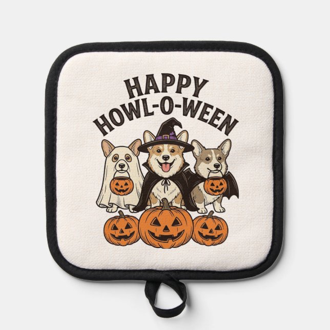 Manique Conception de vecteur de chien de Halloween de Cor (Recto)