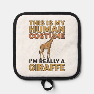 Manique Costume Humain de Girafe Drôle Gravure Vintage T-S