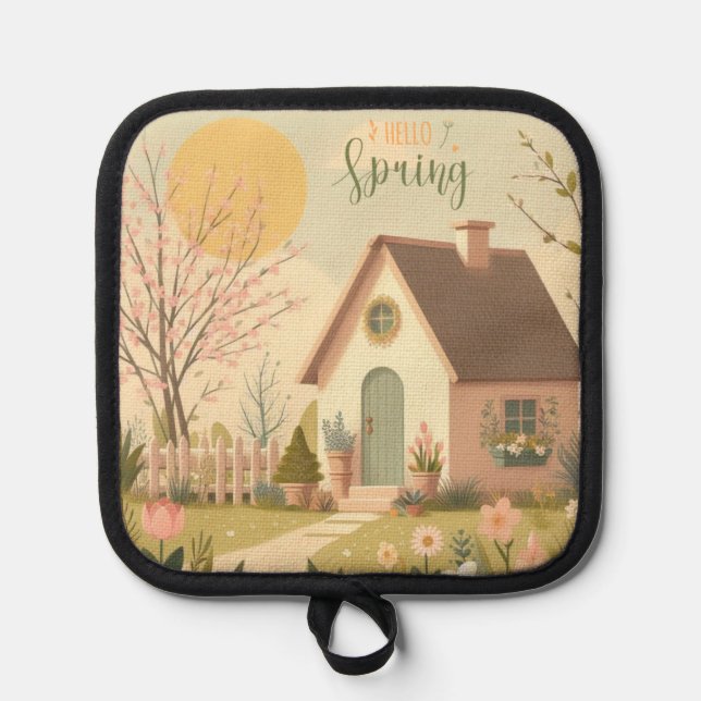 Manique Cottage fleuri/printanier (Recto)