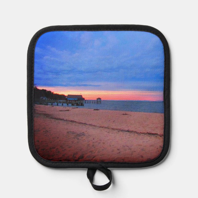 Manique Coucher de soleil sur l'océan (Recto)