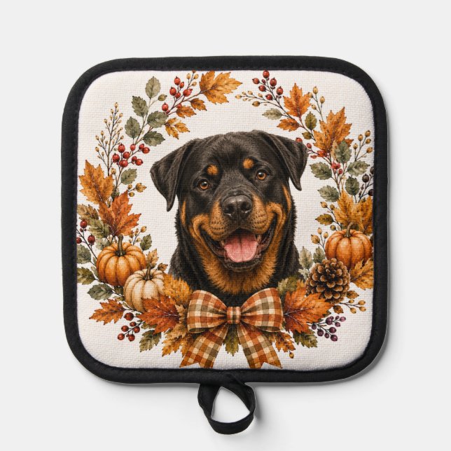 Manique Couronne d'automne Rottweiler (Recto)