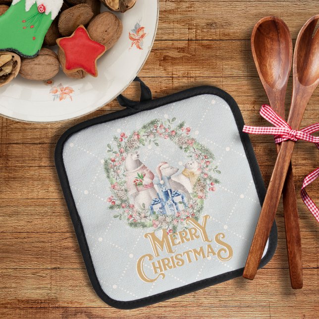 Manique Couronne de Noël de l'ours polaire (Créateur téléchargé)