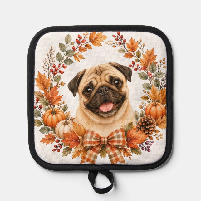 Manique Couronne de pug automnale (Recto)