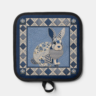 Manique Couvre-lit Lapin Bleu de Delft