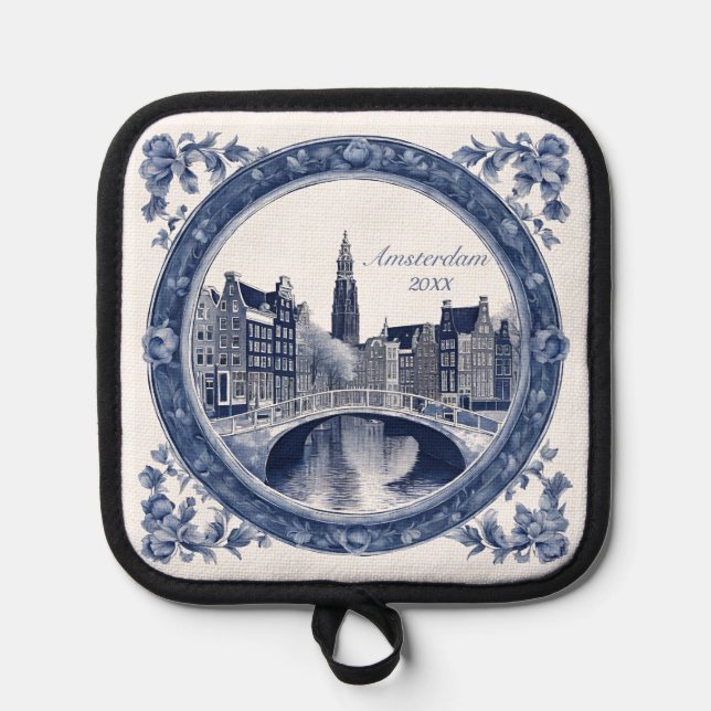 Manique Custom Blue Delft Amsterdam Souvenir (Recto)