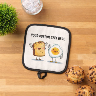 Manique Custom Text Toast and Egg Cute