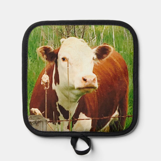 Manique Cute Cudely Cow 4Carey Four Mitt et Pot Holders (Recto)