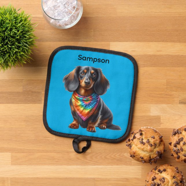 Manique Dachshund Tie-Dye (De haut en bas)