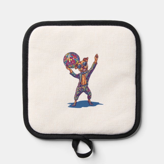 Manique Disco Dog Delight � Funny 70s Party Pup (Recto)