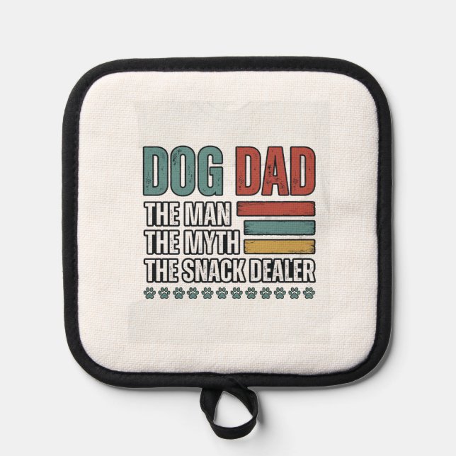 Manique Dog Dad The Snack Dealer Vintage Paw Print Shirt_1 (Recto)