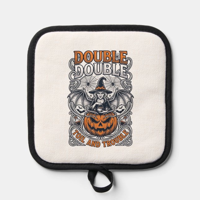 Manique Double peine Malheur Sorcière Citrouille Halloween (Recto)