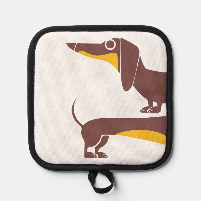 Manique Drôle mignon dachshund pour parent chien long (Recto)