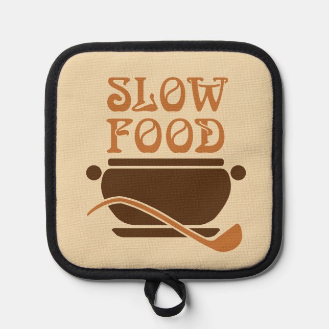 Manique Drôle Slow Food avec pot à soupe et louche (Recto)
