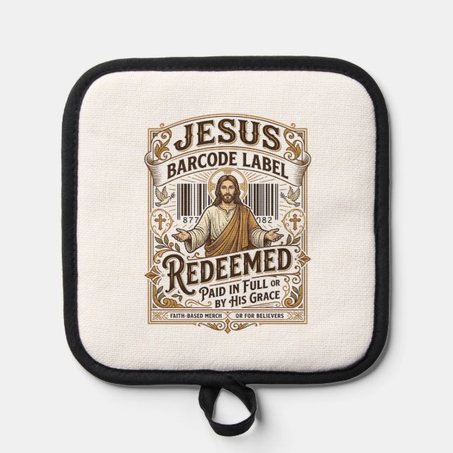 Manique étiquette de code-barres Jésus Rachetée Jésus code (Recto)
