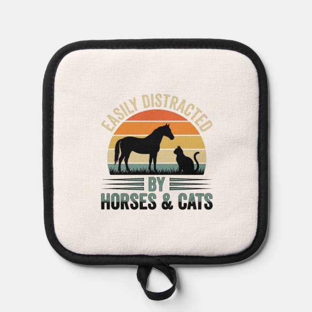 Manique Facilement Distrait Par Les Chevaux Et Les Chats D (Recto)