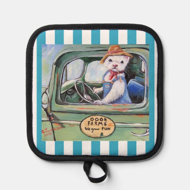 Manique Fermier Ferret Four Mitts & Pot Holders (Recto)