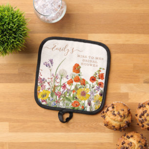 Manique Fleurs Sauvages Colorées pour la Fête de Fiançaill