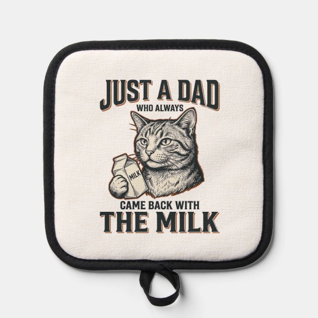 Manique Funny Cat Dad Came Back With The Milk Vintage Shir (Recto)