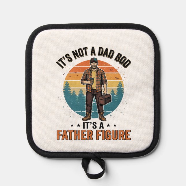 Manique Funny Father Figure Vintage Dad Humor Shirt Design (Recto)