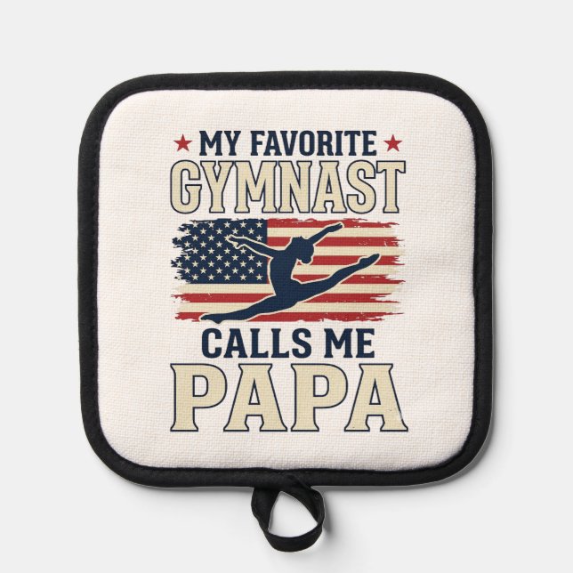 Manique Gymnaste Préféré M'appelle Papa Patriotique Vintag (Recto)