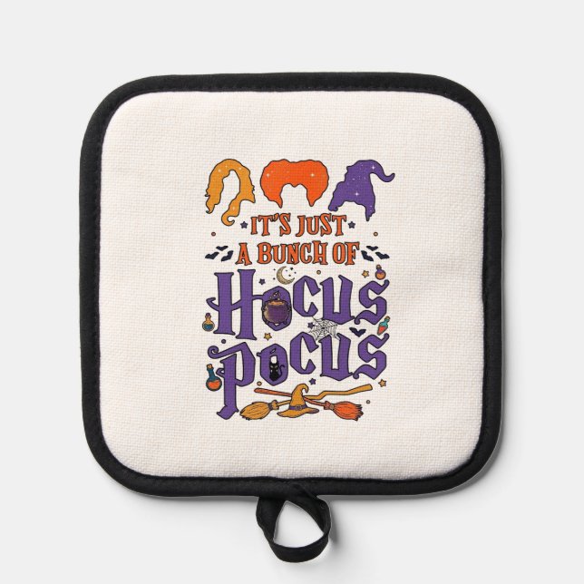 Manique Hocus Pocus Halloween Sorcières Chaudron Balai Cha (Recto)