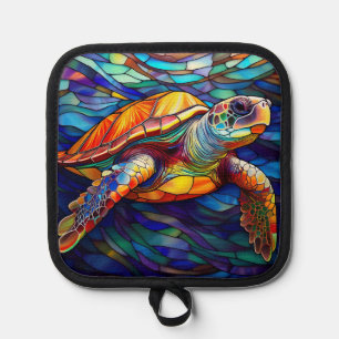 Manique Honu à la tortue de mer Art en verre tendu