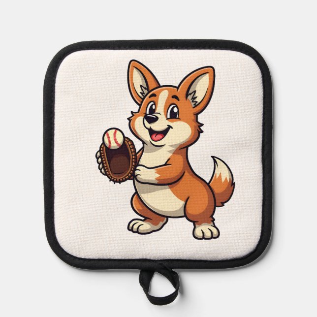 Manique Illustration vectorielle d'un dessin animé de corg (Recto)