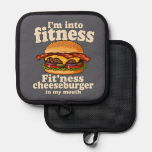 Manique Je suis dans l'hamburger de fitness dans ma bouche