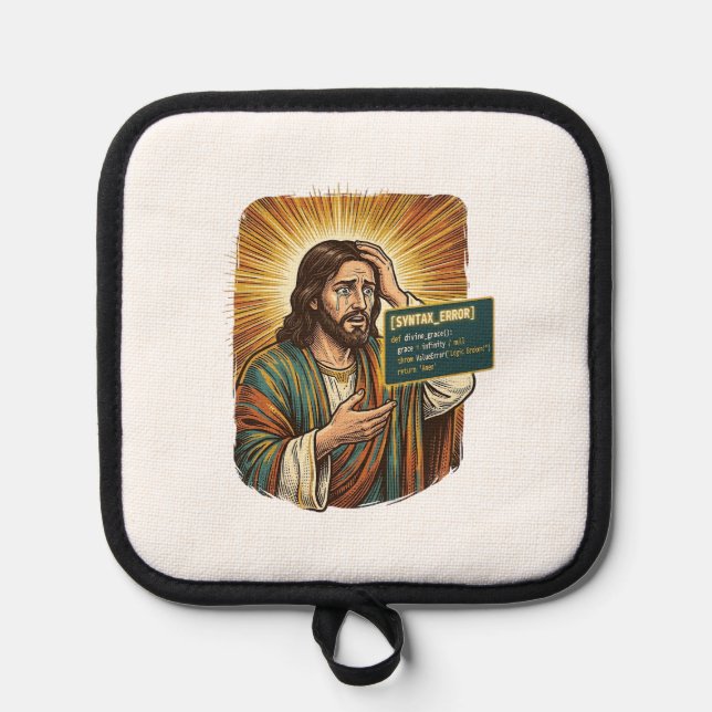 Manique Jésus pleurant Erreur de syntaxe Codage Programmeu (Recto)