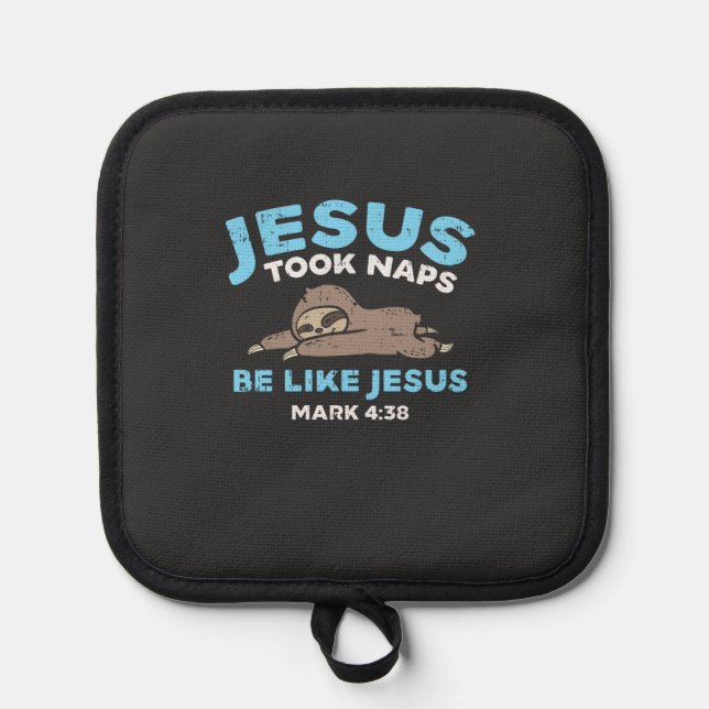 Manique Jesus Took Naps Sloth Funny Bible Verse God Christ (Recto)